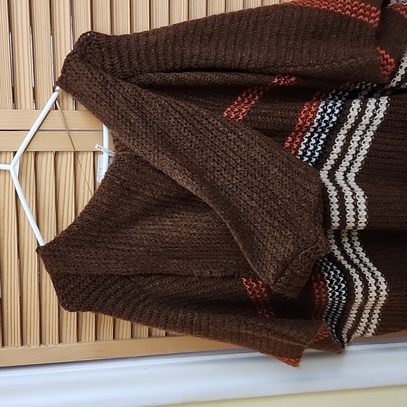 Free People knit hooded poncho NWT - Picture 4 of 9